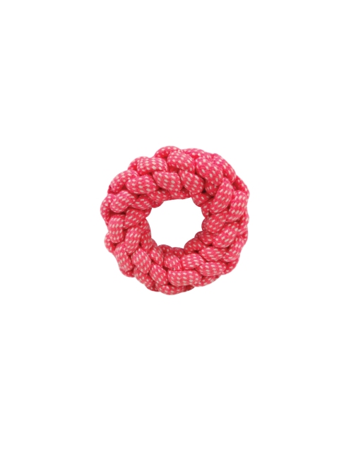 

PETS EMPIRE Pink Cotton Knotted Ring Dog Toy