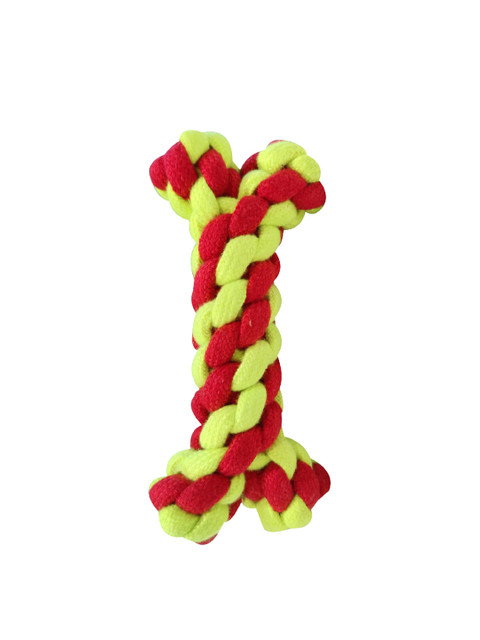 

PETS EMPIRE Red & Green Cotton Textured Rope Dog Toy