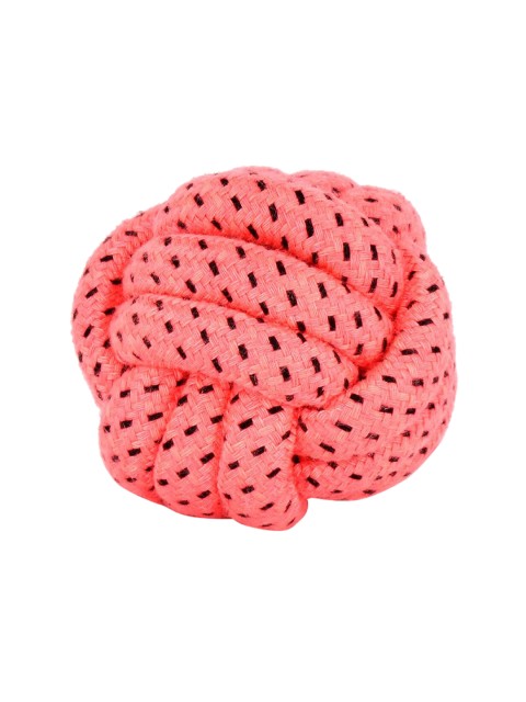 

PETS EMPIRE Pink & Black Cotton Toy Ball