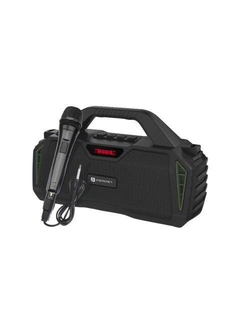

Portronics Green 20W TWS Wireless Bluetooth Speaker With Karaoke Mic