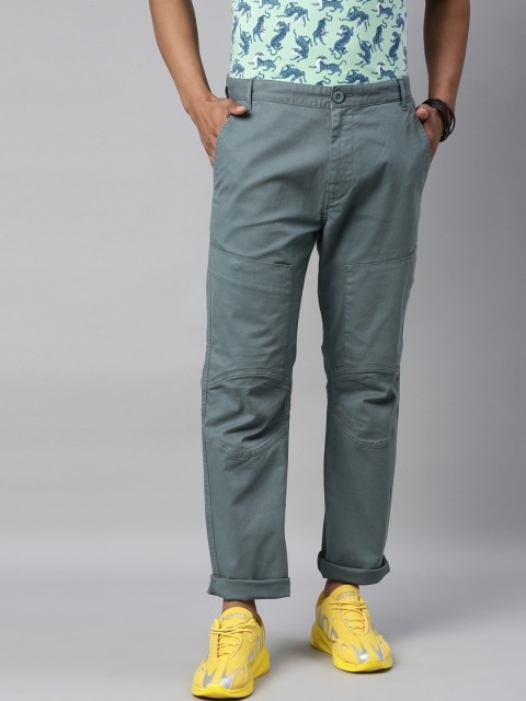 

Breakbounce Men Blue Slim Fit Chinos Trousers