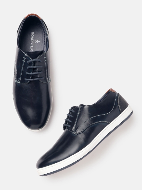

The Roadster Lifestyle Co Men Navy Blue Solid Derbys