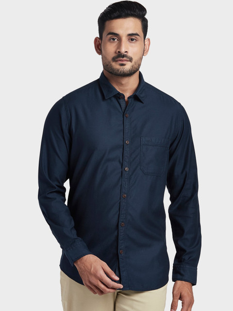 

ColorPlus Men Blue Opaque Casual Shirt
