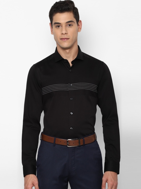 

SIMON CARTER LONDON Men Black Slim Fit Opaque Printed Casual Shirt