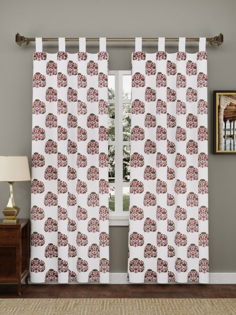 

Gulaab Jaipur Red Ethnic Motifs Door Curtain