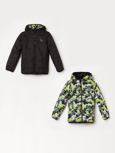 

Fame Forever by Lifestyle Boys Black Lightweight Bomber with Patchwork Jacket