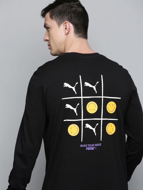 

Puma Unisex Black Back Brand Logo Printed T-shirt