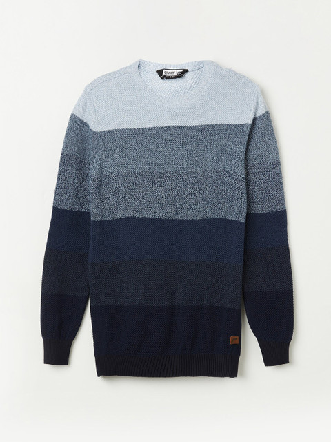 

Denimize by Fame Forever Boys Blue & Grey Colourblocked Pullover