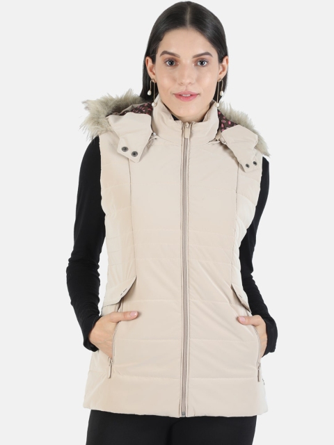 

Monte Carlo Women Beige Longline Parka Jacket