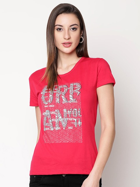 

V2 Value & Variety Pink & Grey Regular Top