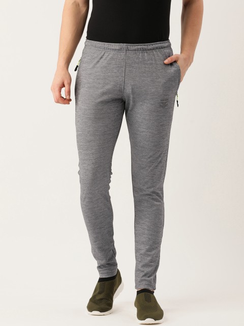 

Sports52 wear Men Grey Melange Slim Fit Solid Track Pants