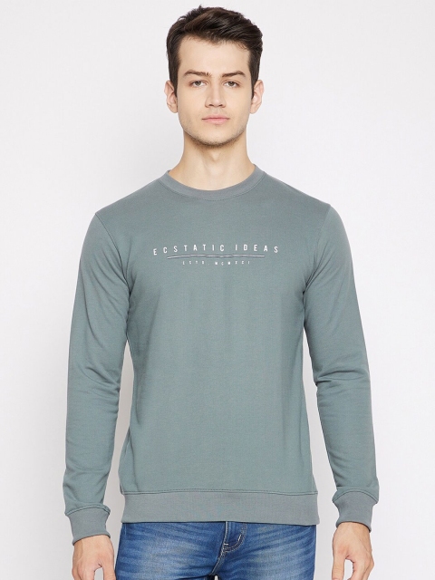 

Octave Men Green Typography Printed Pure Cotton T-shirt