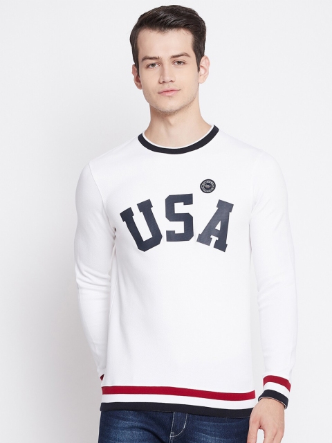 

Octave Men White Typography Printed T-shirt