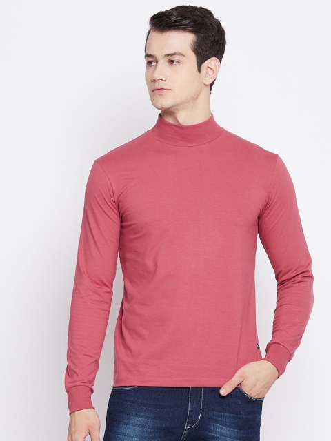 

Octave Men Pink High Neck T-shirt