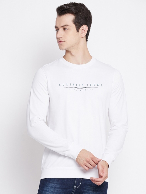 

Octave Men White Typography High Neck T-shirt