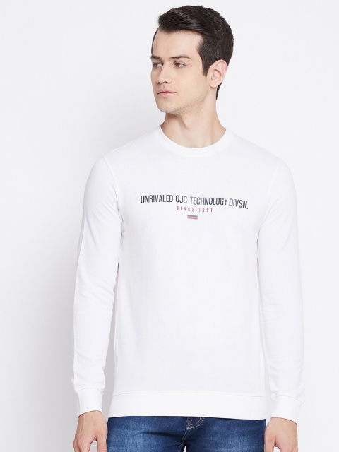 

Octave Men White Typography Printed T-shirt