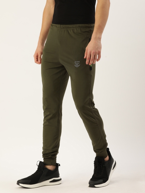 

Sports52 wear Men Olive Green Slim Fit Solid Rapid-Dry Regular Joggers