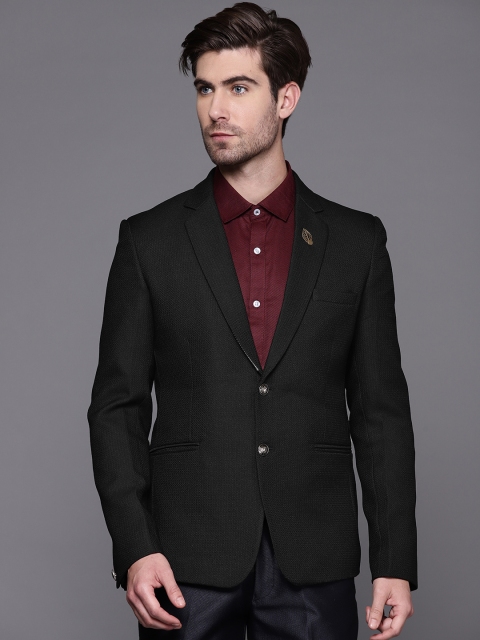 

Manu Men Black Regular Fit Smart Casual Blazer
