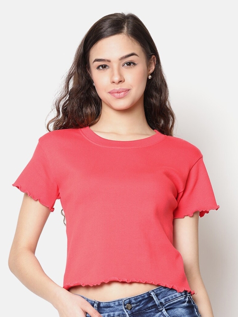 

V2 Value & Variety Coral Regular Crop Top