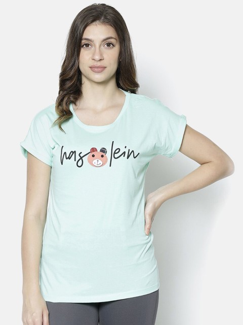 

V2 Value & Variety Sea Green Extended Sleeves Regular Top