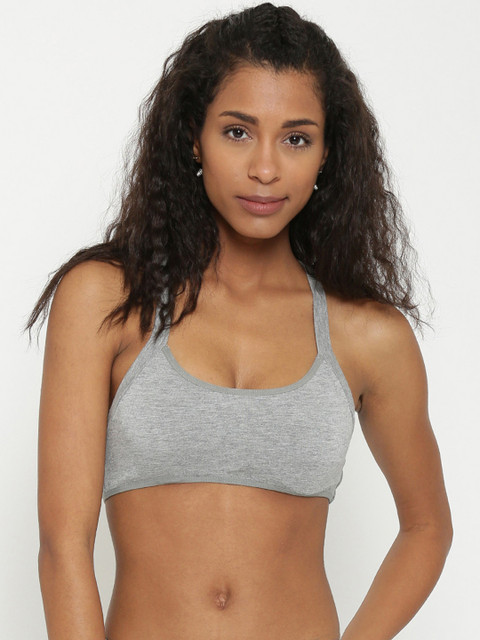 

FOREVER 21 Grey Melange Sports Bra 199625