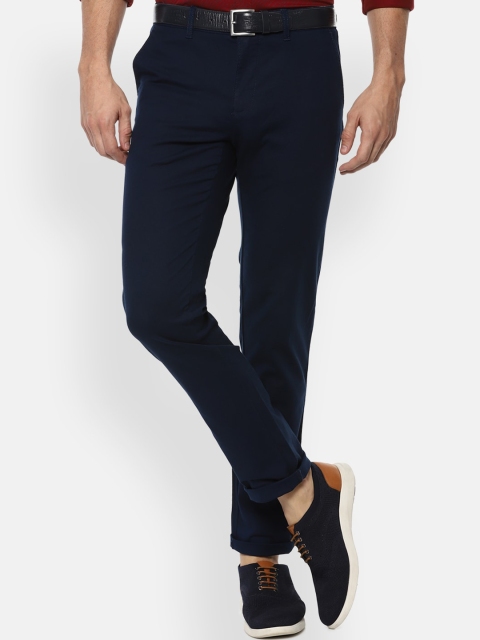 

Louis Philippe Sport Men Navy Blue Slim Fit Chinos Trousers