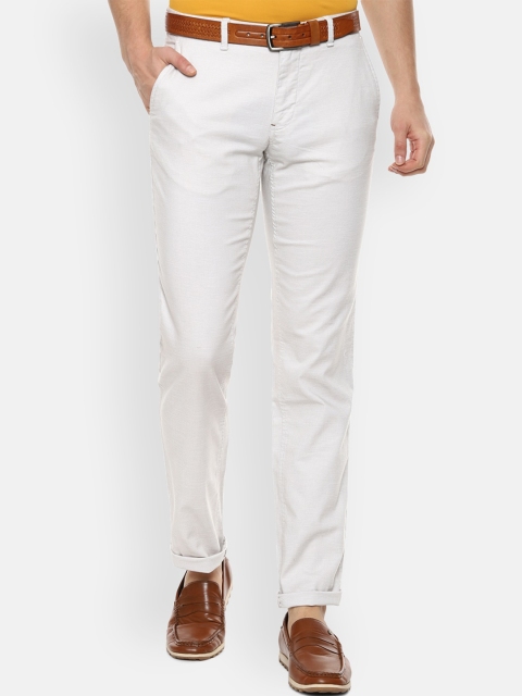 

Louis Philippe Sport Men White Slim Fit Trousers