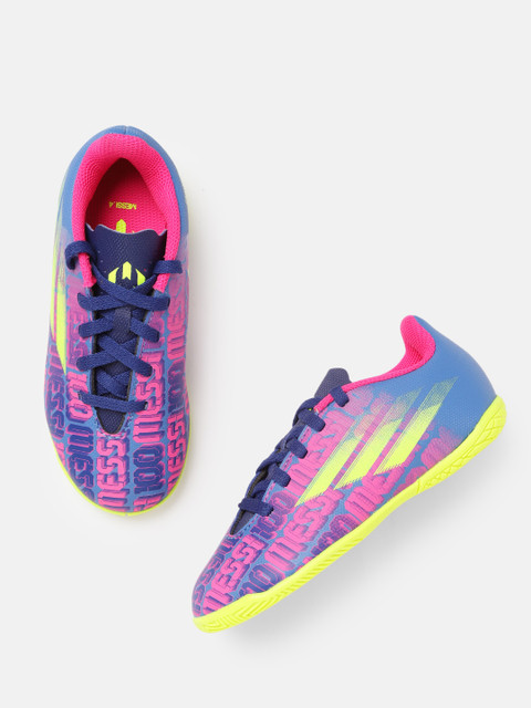 

ADIDAS Kids Blue & Pink X Speedflow Messi.4 IN Football Shoes