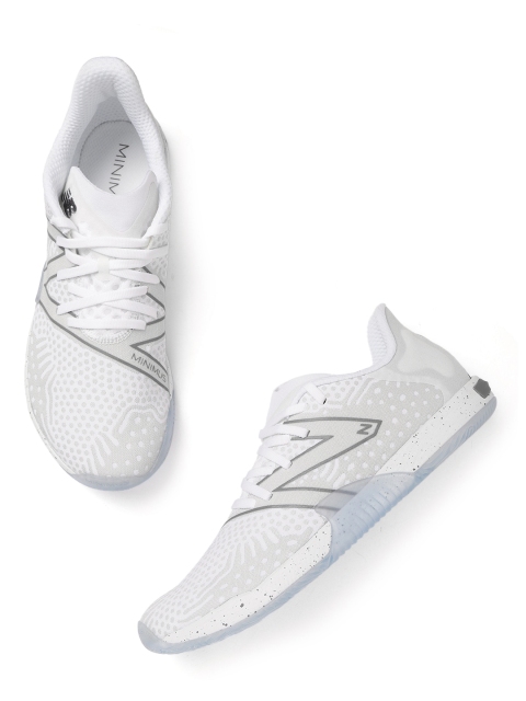 

New Balance Men White Minimus Technology Training or Gym Shoes