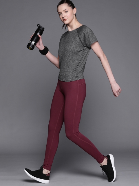 

New Balance Women Charcoal Grey Styled Back T-shirt