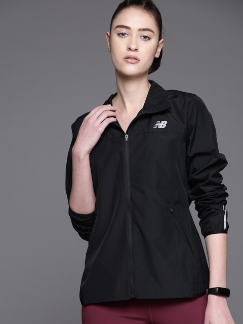 

New Balance Women Black Sporty Jacket