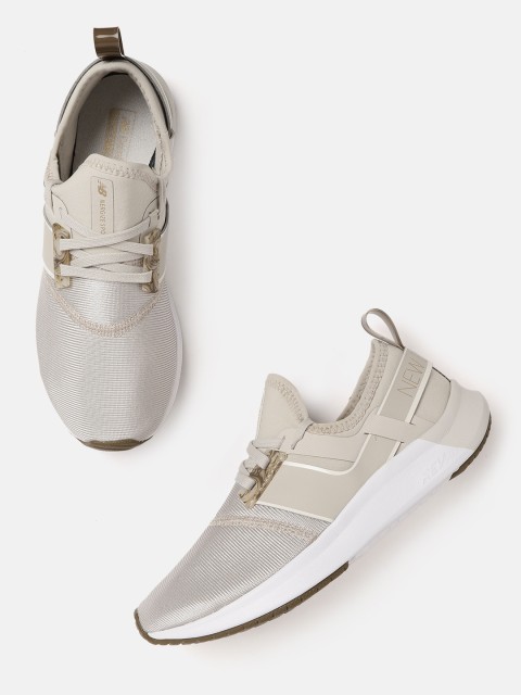 

New Balance Women Off-White Self Striped Training or Gym Shoes