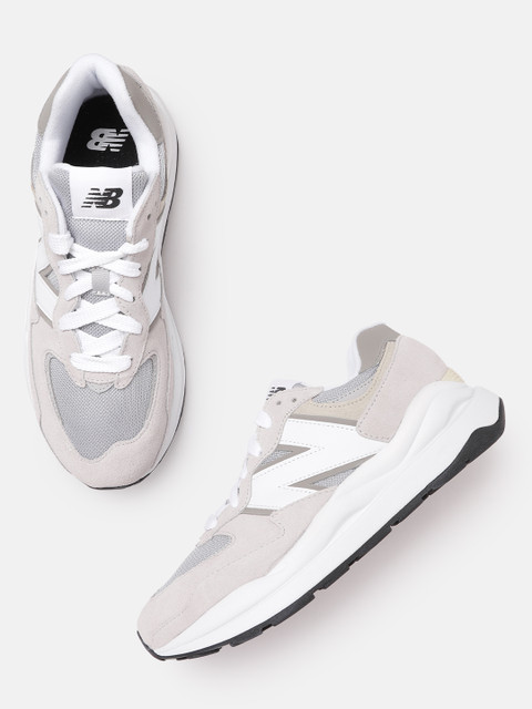 

New Balance Men Grey Solid Sneakers