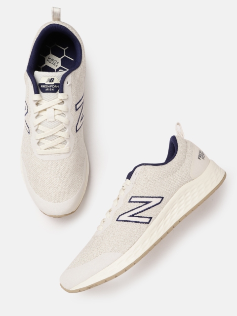 

New Balance Men Cream-Coloured ARISHI Woven Design Running Shoes