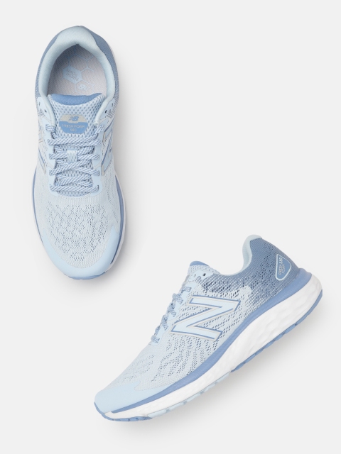 

New Balance Women Blue 680 Fresh Foam Woven Design Running Shoes