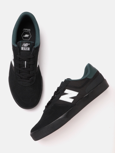 

New Balance Men Black Solid Sneakers