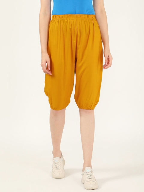 

V2 Value & Variety Women Mustard Yellow Capris