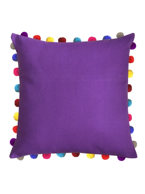 

Lushomes Purple & Yellow Set of 3 Square Cushion Covers