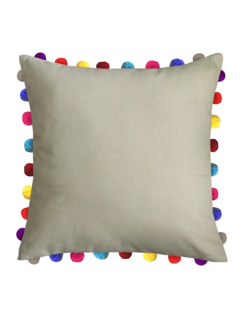 

Lushomes Beige & Yellow Square Cushion Covers