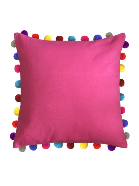 

Lushomes Pink & Blue Set of 5 Square Cushion Covers