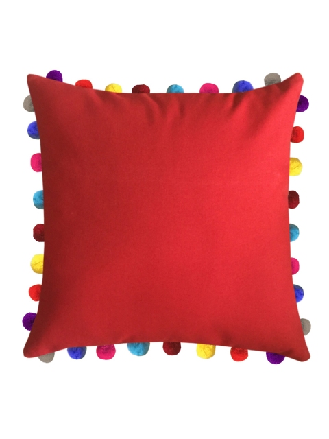 

Lushomes Red & Yellow Square Cushion Covers