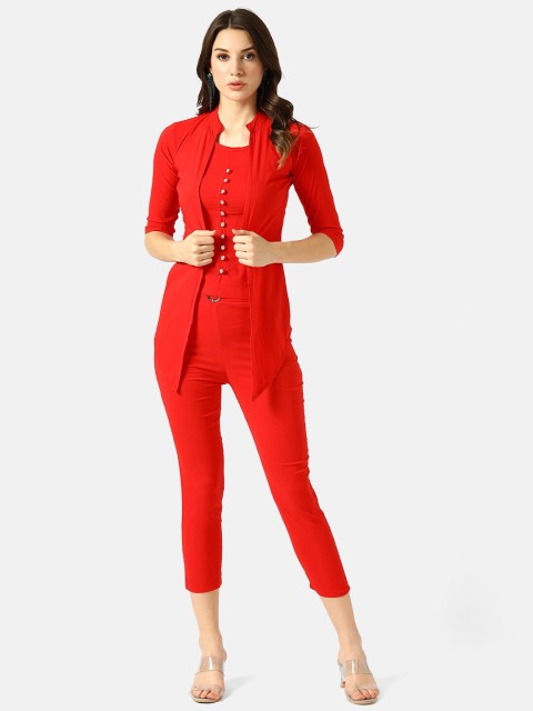 

V2 Value & Variety Women Red Regular Top