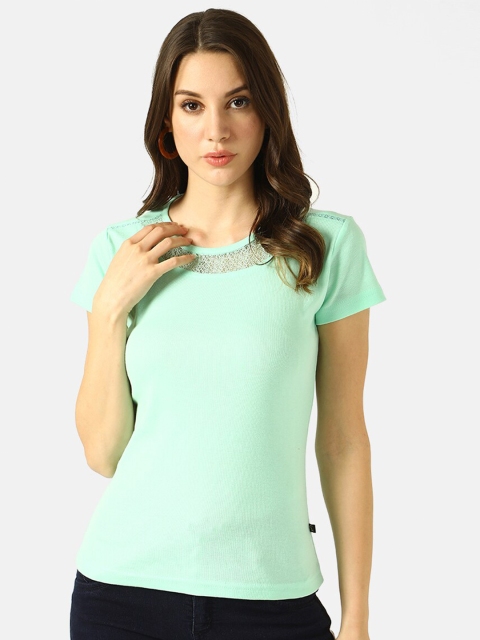

V2 Value & Variety Women Sea Green Regular Top