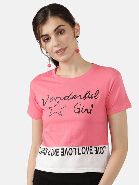 

V2 Value & Variety Women Pink Printed Top