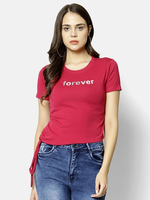 

V2 Value & Variety Women Magenta Regular Top
