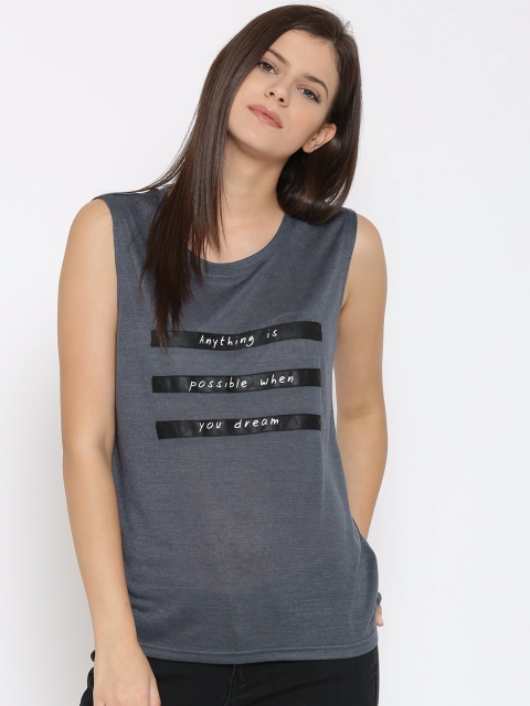 

Vero Moda Women Grey Printed Top
