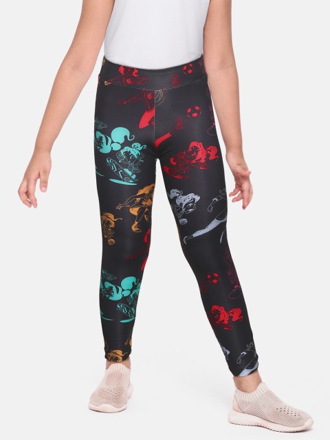 

ADIDAS Girls Black & Red Disney Comfy Princesses Sustainable Tights