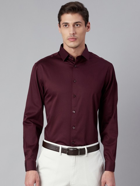 

Marks & Spencer Men Burgundy Formal Shirt