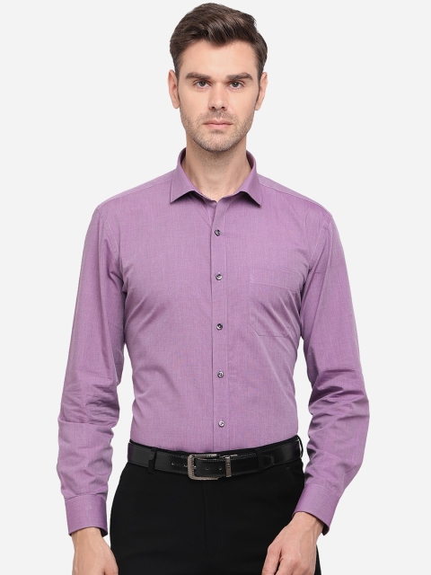 

Greenfibre Men Purple Opaque Formal Shirt