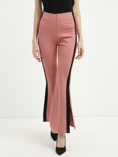 

V2 Value & Variety Women Peach-Coloured & Black Solid Treggings